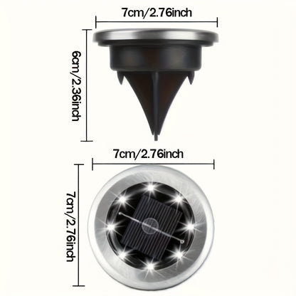 Solar Ground Spotlights (4/8/12 Pack) – Stainless Steel LED Garden Lights