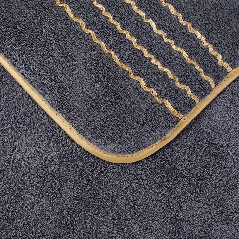 8pcs Coral Microfiber Towel Set – Bath, Hand & Face Towels, Quick-Dry & Absorbent