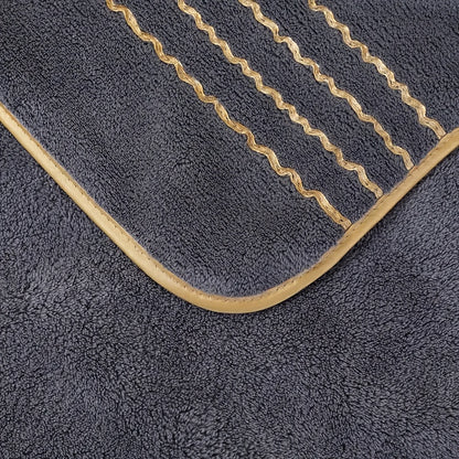 8pcs Coral Microfiber Towel Set – Bath, Hand & Face Towels, Quick-Dry & Absorbent