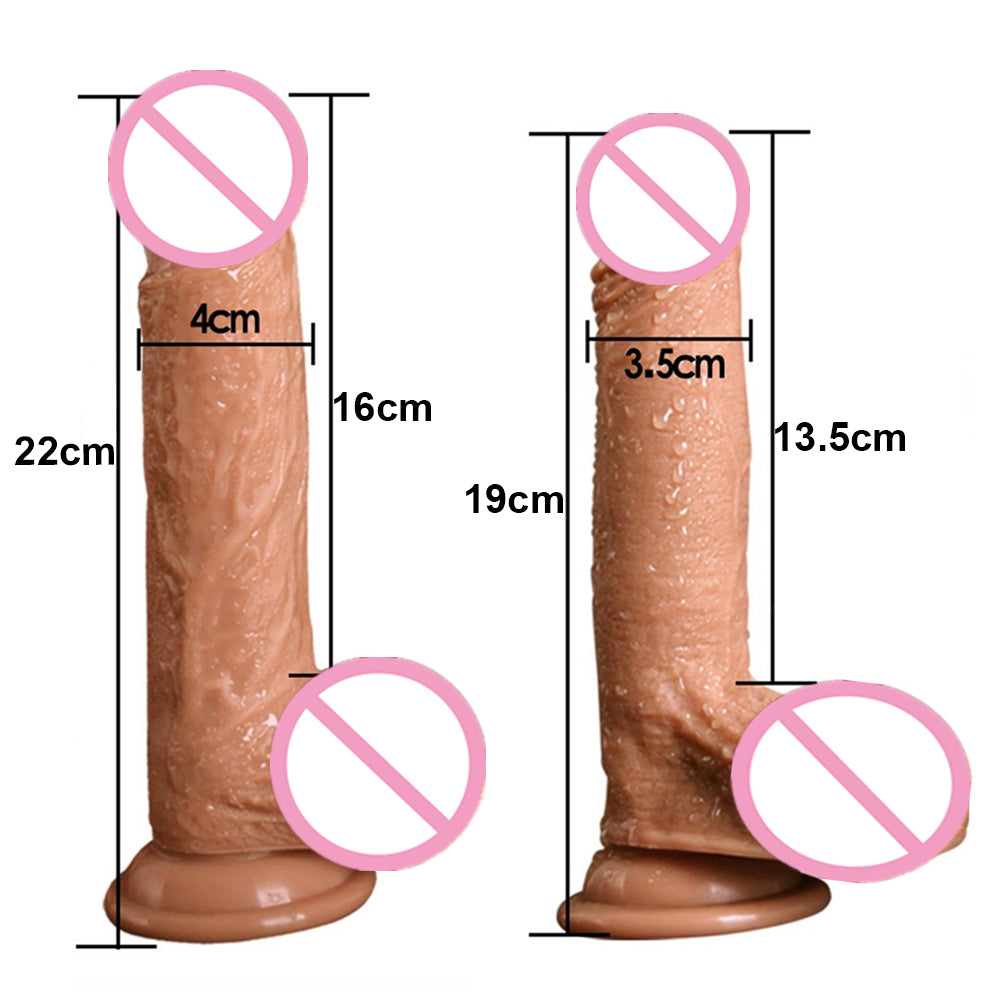 7/8 Inch Huge Realistic Dildo - Big Silicone Penis Dong with Suction Cup for Women Masturbation - Experience Intense Pleasure