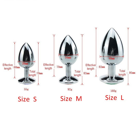 Stainless Steel Anal Butt Plug - Enhance Your Intimate Experiences Perfect for Both Women and Men