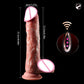 Realistic Remote Control Vibrating Dildo with Heating Function and Telescopic Action for Women - Perfect for Vaginal and Anal Stimulation