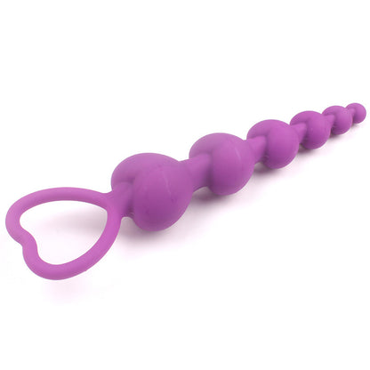 Heart Beads Soft Anal Plug - Perfect for G-Spot Stimulation and Couples Play - Experience Intense Pleasure