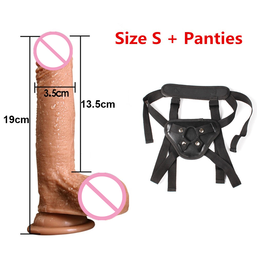 7/8 Inch Huge Realistic Dildo - Big Silicone Penis Dong with Suction Cup for Women Masturbation - Experience Intense Pleasure