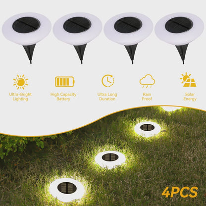 Solar Decking & Step Lights (4-Pack / 6-Pack) – IP44 Waterproof Outdoor LED Pathway Lights