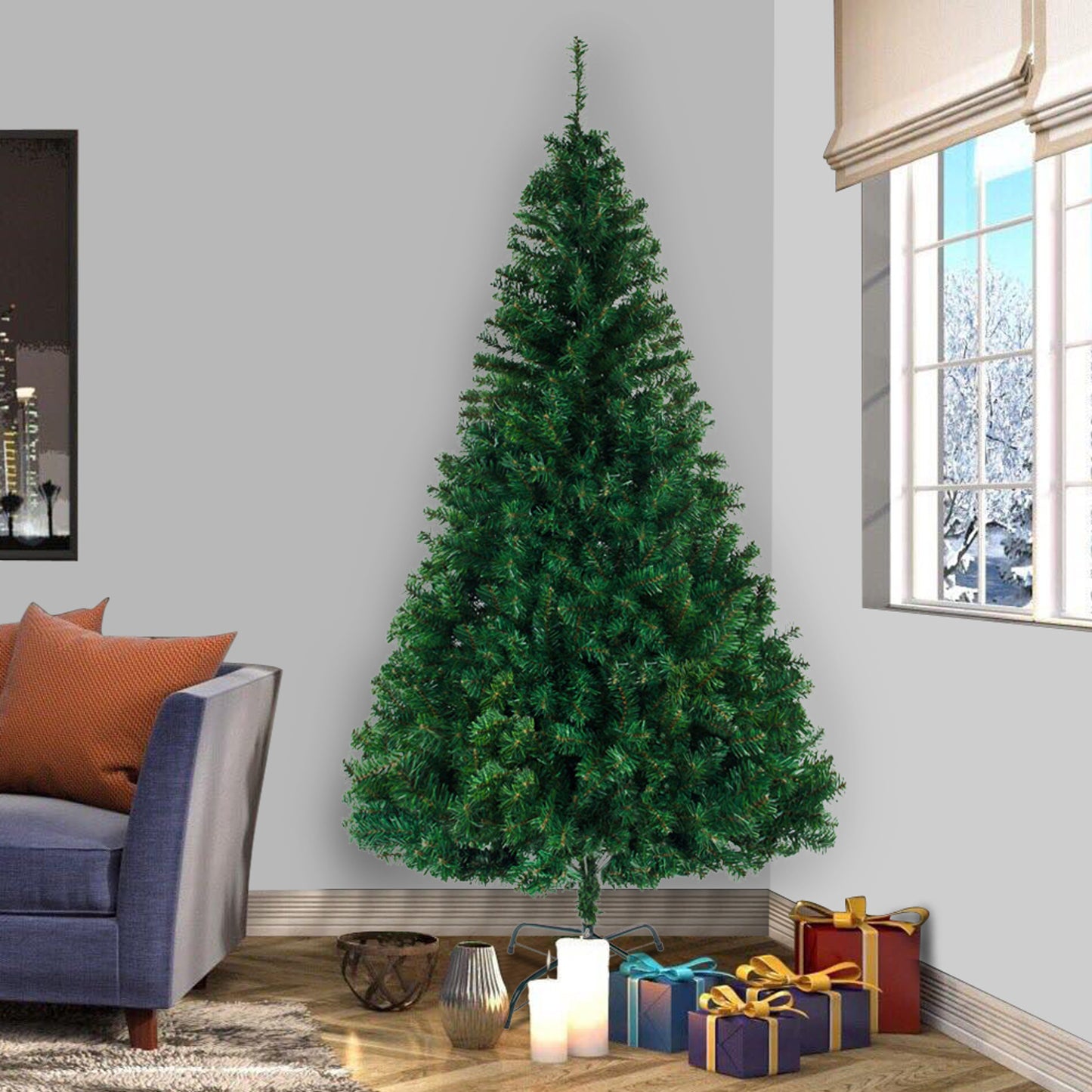 8FT Christmas Tree 1138 Branches - Elevate Your Holiday Decor