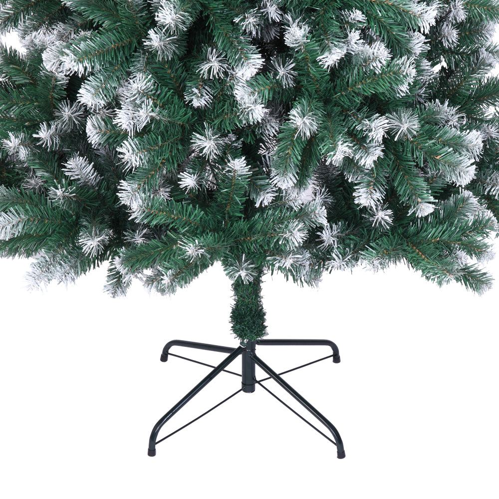 7FT Spray White PVC Christmas Tree with 870 Branches - Festive Holiday Decor