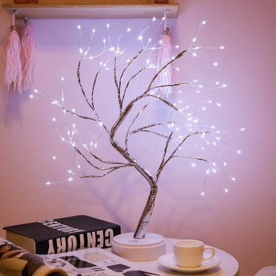 Mini Fairy Tree LED Night Light for Home Decoration and Holiday Lighting