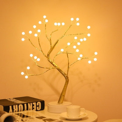 Mini Fairy Tree LED Night Light for Home Decoration and Holiday Lighting