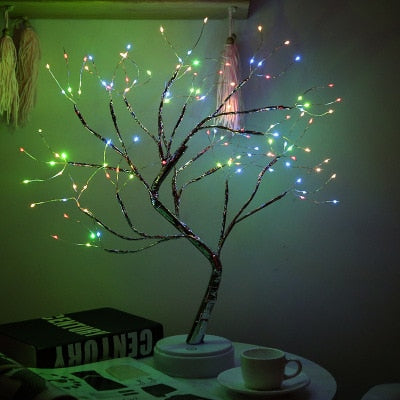 Mini Fairy Tree LED Night Light for Home Decoration and Holiday Lighting