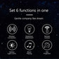 Spaceship Bluetooth Music Speaker Starry Sky Projector Night Light with Remote