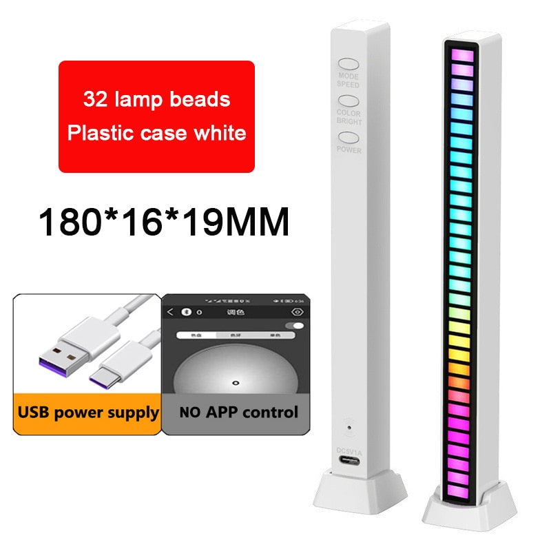 Voice Activated RGB Sound Lights for Bedroom, Bar and Party