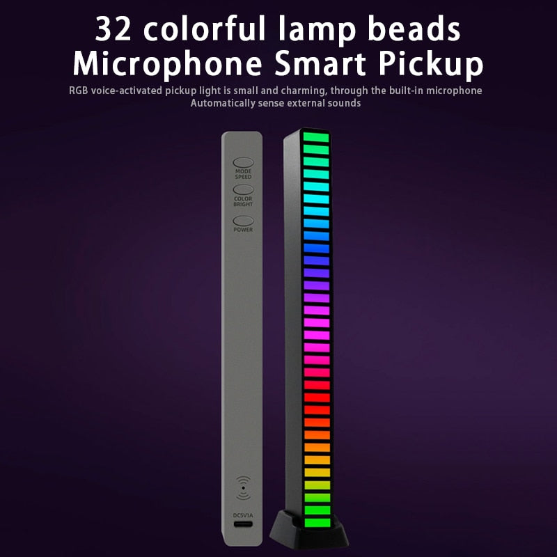 Voice Activated RGB Sound Lights for Bedroom, Bar and Party