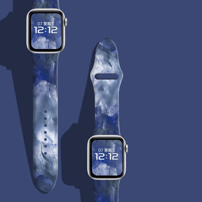 Printing Silicone Apple Watch Band - Multiple Sizes and Models - iWatch 8 7 6 SE 5 4 3 Ultra 41mm 45mm