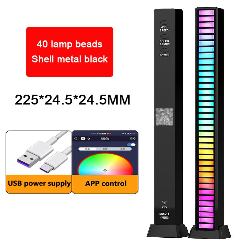 Voice Activated RGB Sound Lights for Bedroom, Bar and Party