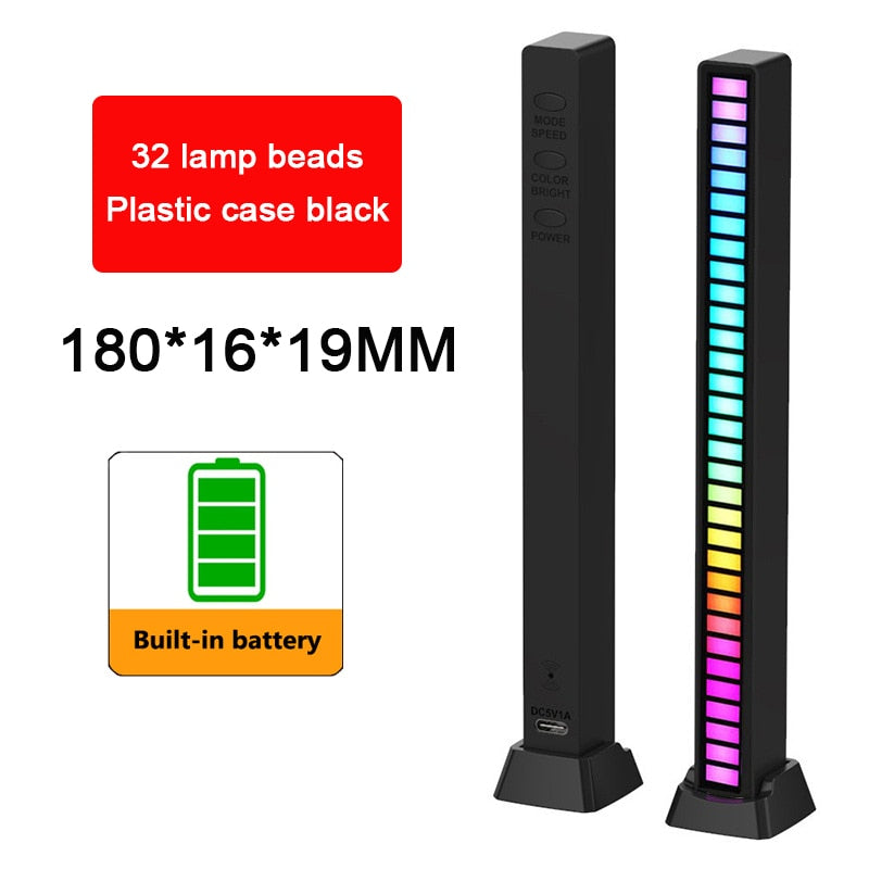 Voice Activated RGB Sound Lights for Bedroom, Bar and Party