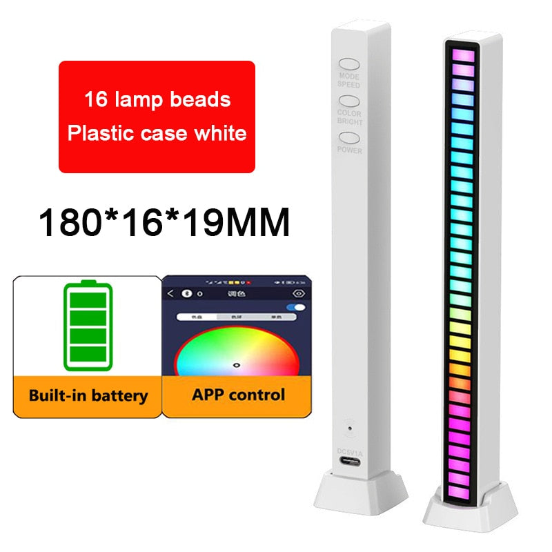 Voice Activated RGB Sound Lights for Bedroom, Bar and Party