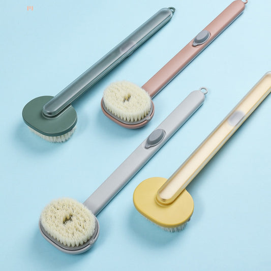 Long Handle Liquid Bath Brush - Exfoliate and Cleanse Skin for the Ultimate Shower Experience