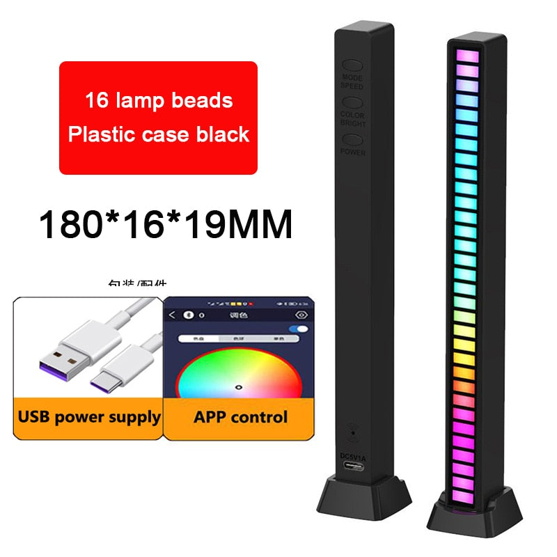 Voice Activated RGB Sound Lights for Bedroom, Bar and Party