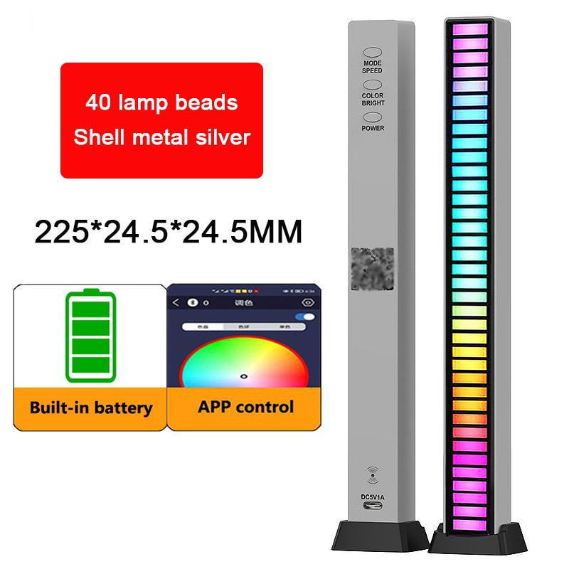 Voice Activated RGB Sound Lights for Bedroom, Bar and Party