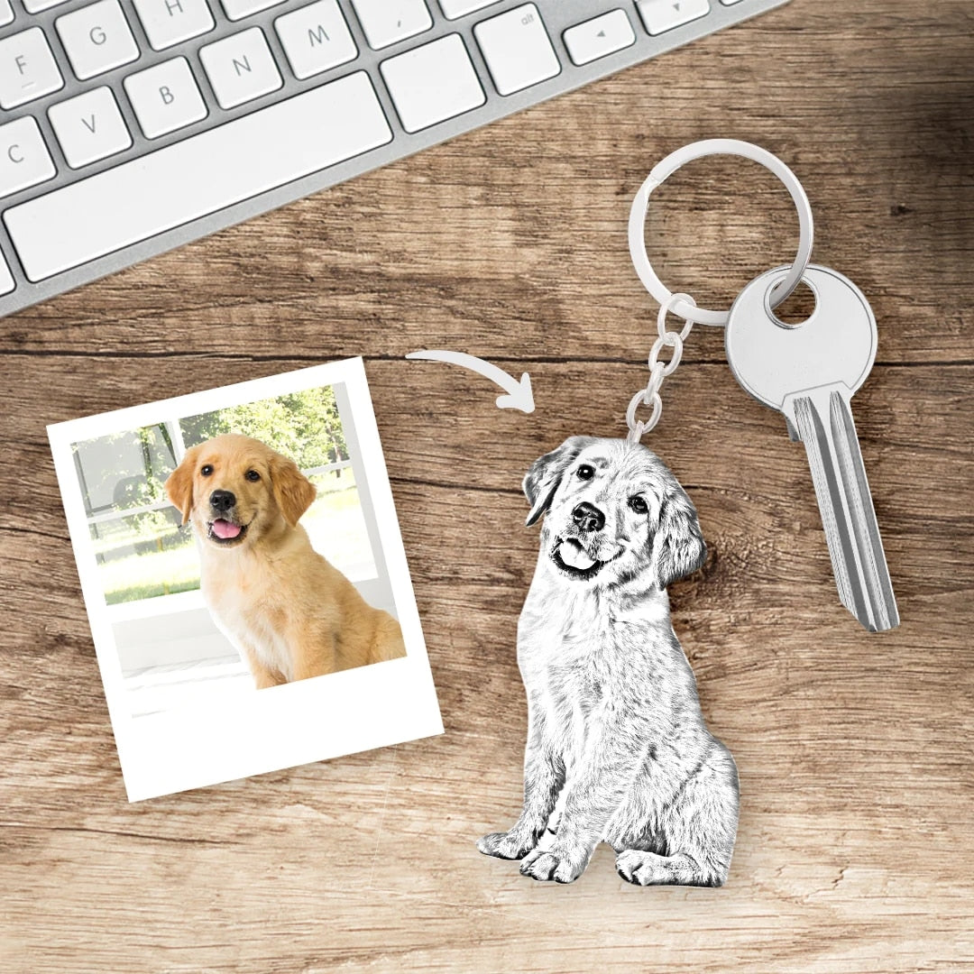 Personalized Pet Photo Necklace - Keep Your Furry Friend Close to Your Heart