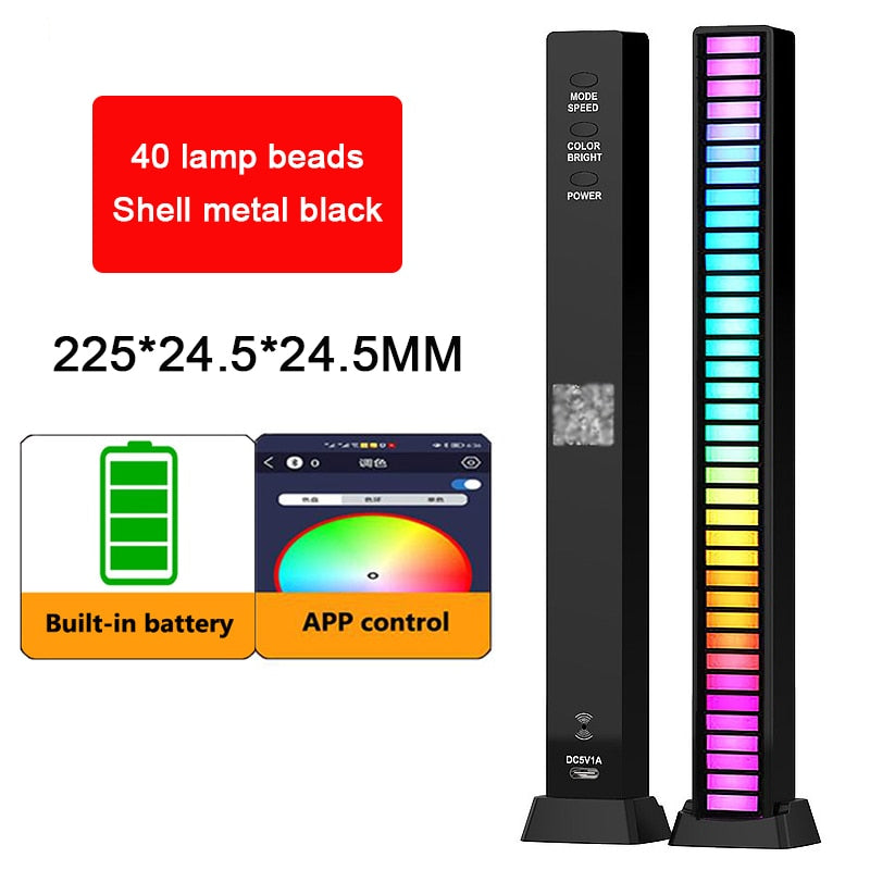 Voice Activated RGB Sound Lights for Bedroom, Bar and Party