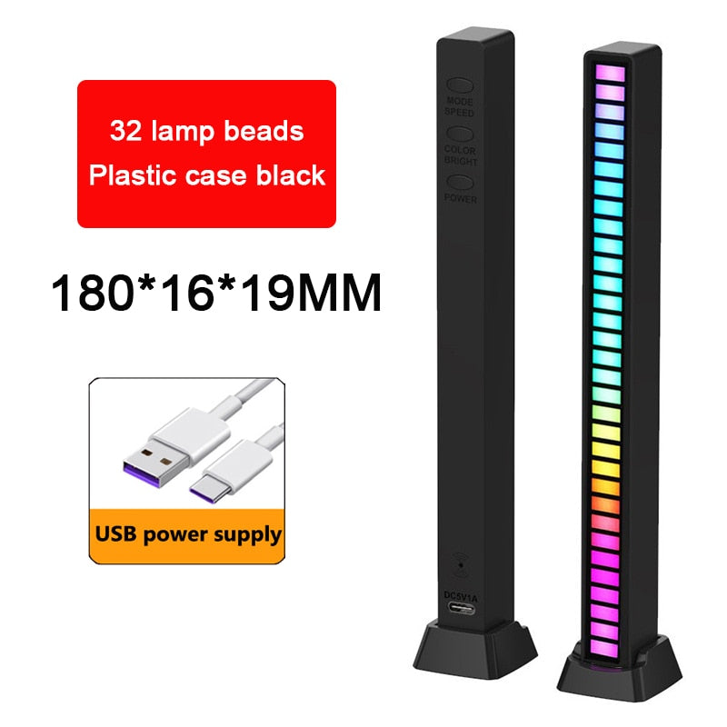 Voice Activated RGB Sound Lights for Bedroom, Bar and Party