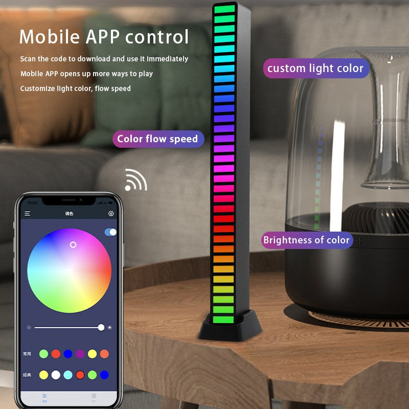 Voice Activated RGB Sound Lights for Bedroom, Bar and Party