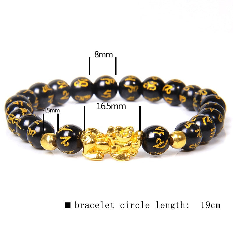 Obsidian Pixiu Bracelet - Bring Wealth and Good Luck to Your Wrist