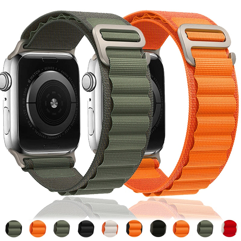 Loop Nylon Band For Apple Watch - Compatible with 49mm to 38mm sizes