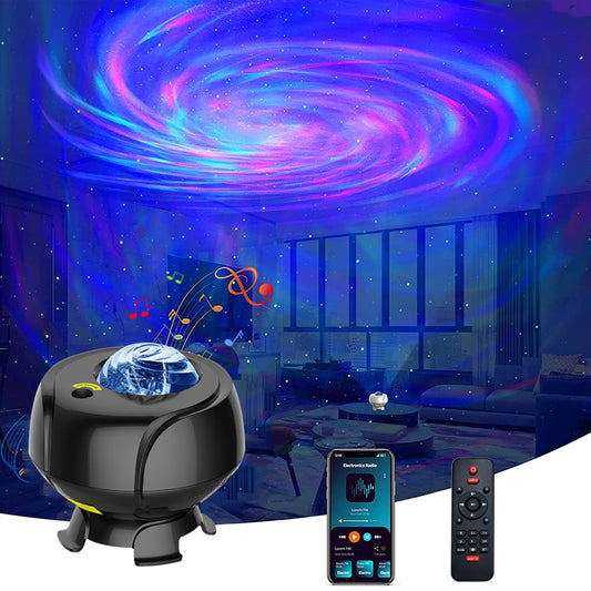 Starry Sky Projector with Bluetooth Speaker and LED Night Light