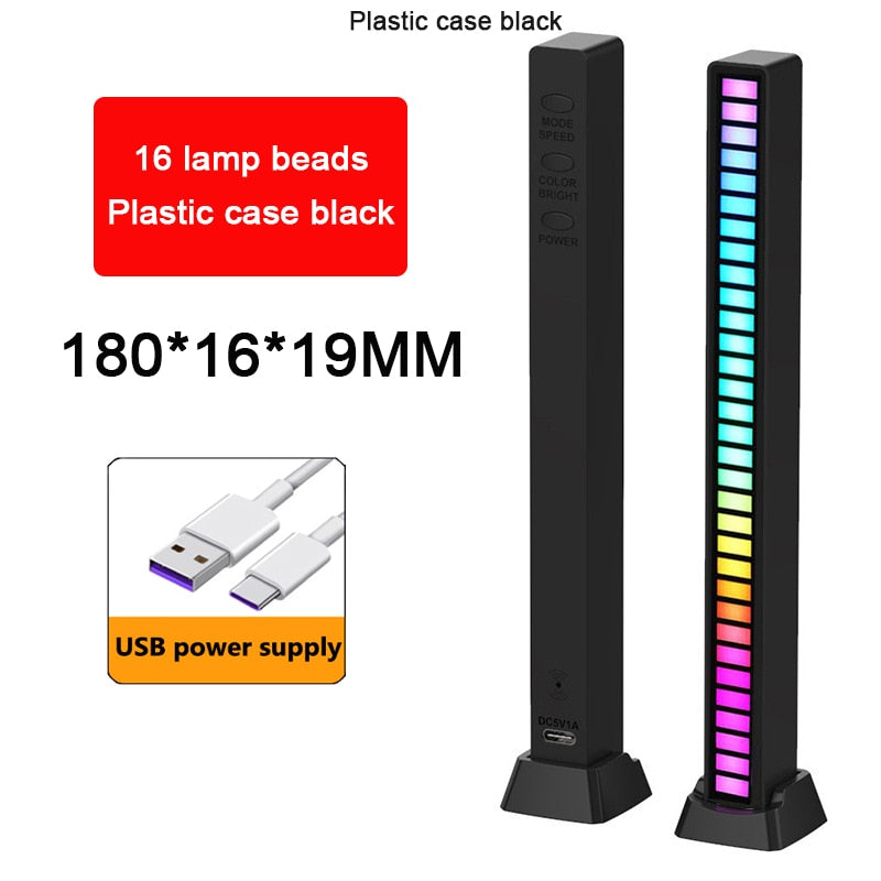 Voice Activated RGB Sound Lights for Bedroom, Bar and Party