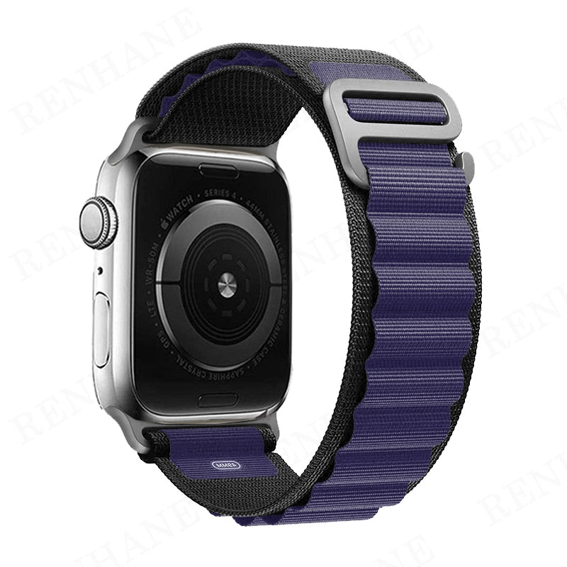 Loop Nylon Band For Apple Watch - Compatible with 49mm to 38mm sizes