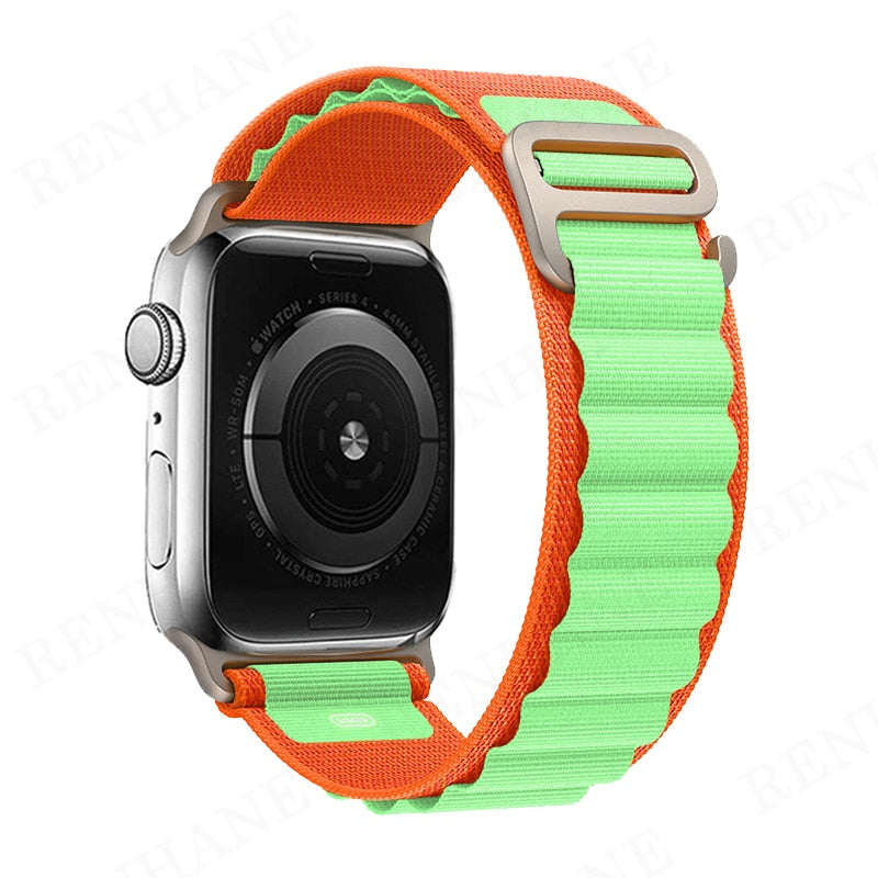 Loop Nylon Band For Apple Watch - Compatible with 49mm to 38mm sizes