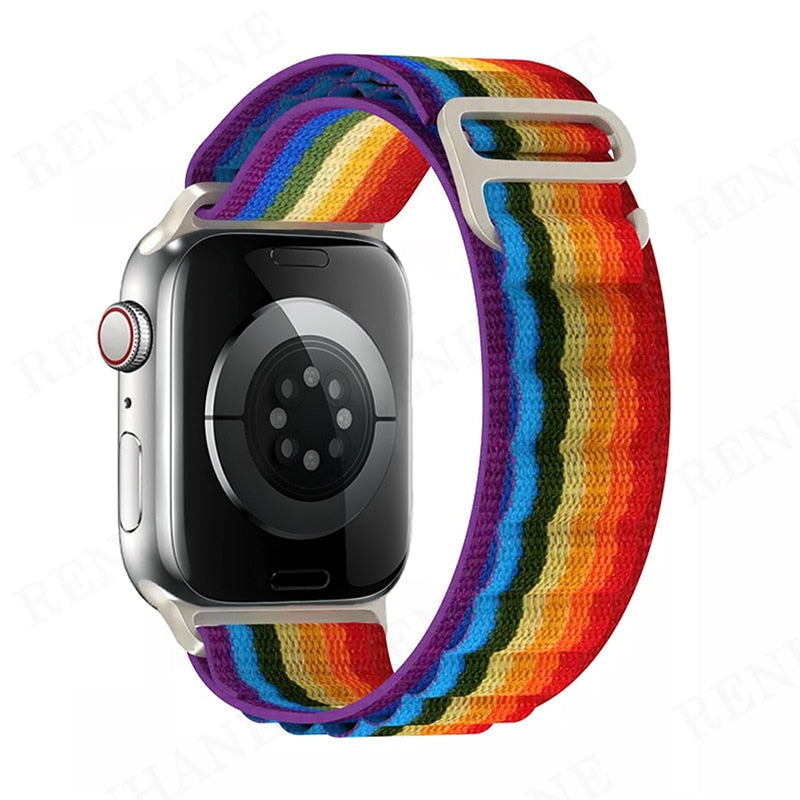 Loop Nylon Band For Apple Watch - Compatible with 49mm to 38mm sizes