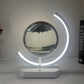 LED 3D Moving Sand Art Table Lamp Hourglass Sandscape Display Bedside Light - 10/12inch