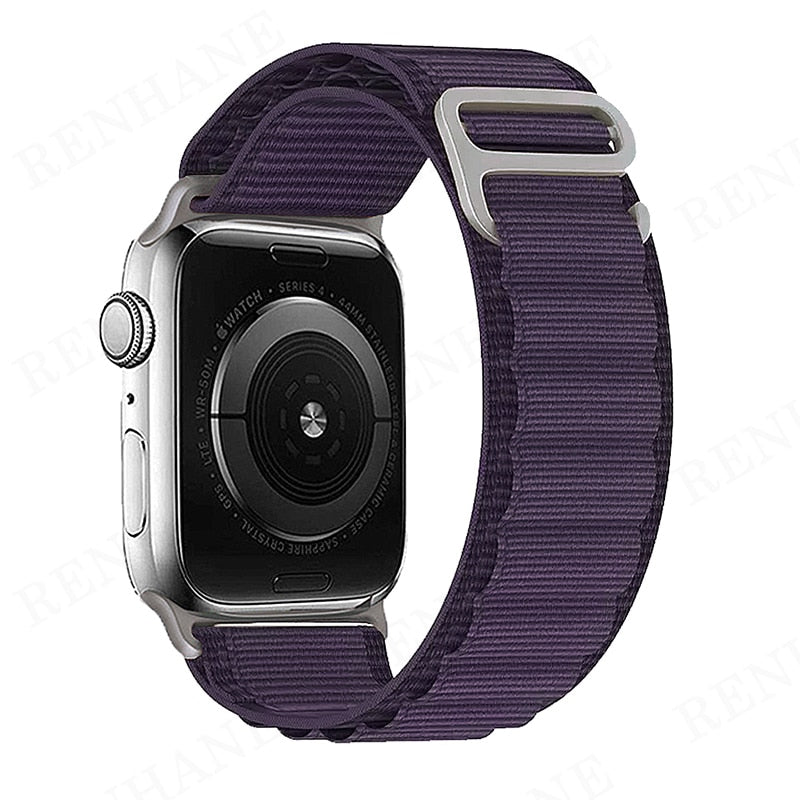 Loop Nylon Band For Apple Watch - Compatible with 49mm to 38mm sizes