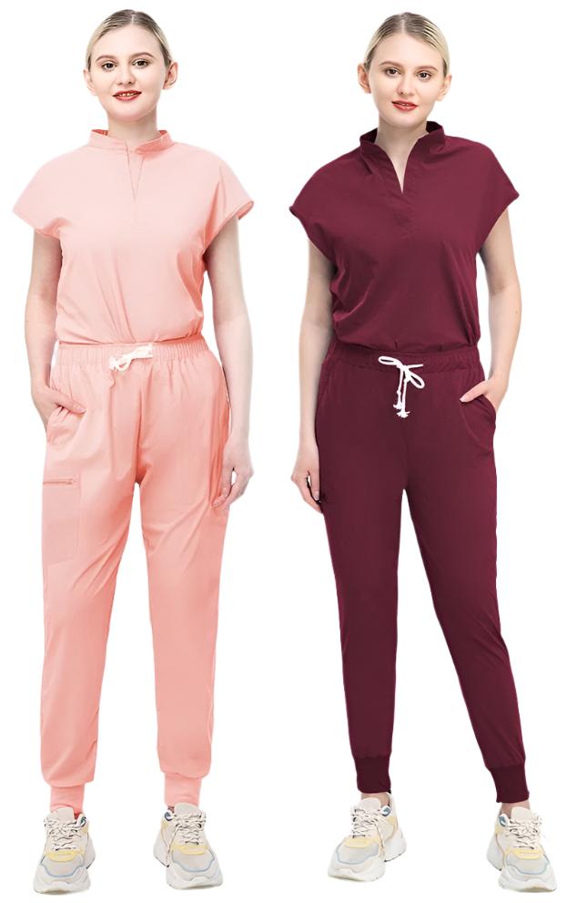 Women Scrubs | Hospital Clothing for Comfortable Clinic and Operating Room | Elastic Spandex Suit for Breathable Wear