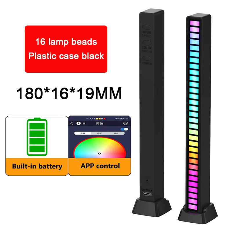 Voice Activated RGB Sound Lights for Bedroom, Bar and Party