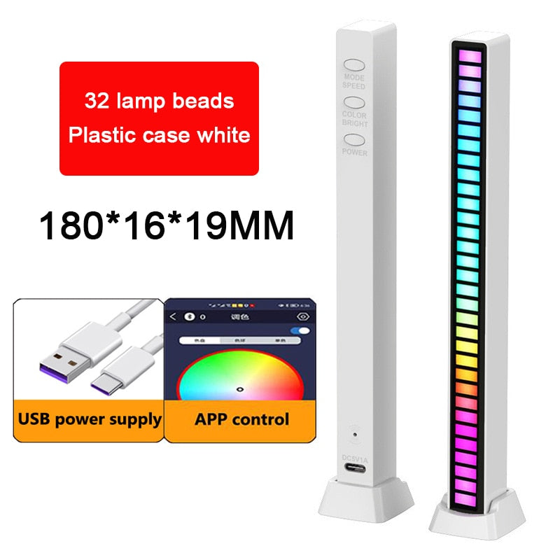 Voice Activated RGB Sound Lights for Bedroom, Bar and Party