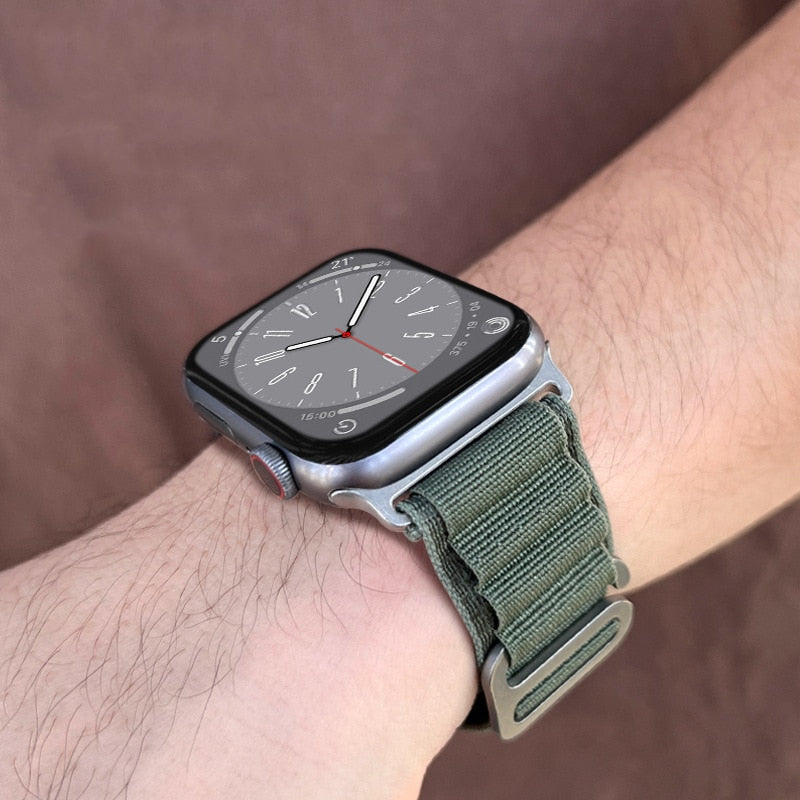 Loop Nylon Band For Apple Watch - Compatible with 49mm to 38mm sizes