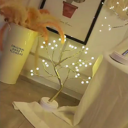 Mini Fairy Tree LED Night Light for Home Decoration and Holiday Lighting