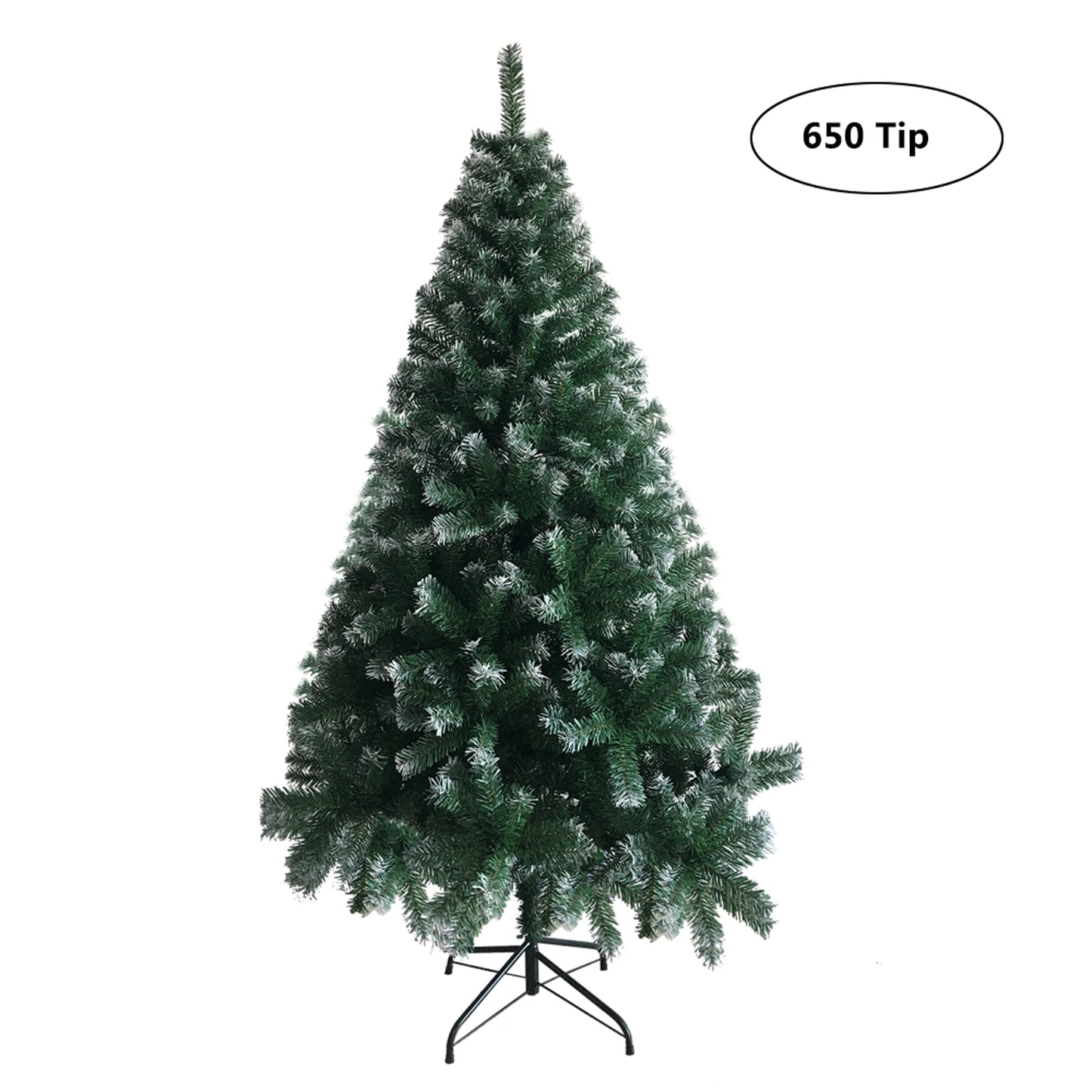 6FT Spray White PVC Christmas Tree with 650 Branches - Festive Holiday Decor